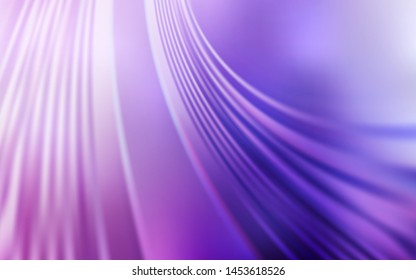 Light Purple, Pink vector pattern with wry lines. Colorful illustration in simple style with gradient. Abstract style for your business design.