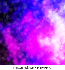 Light Purple, Pink vector pattern with circles. Illustration with set of shining colorful abstract spheres. Pattern for wallpapers, curtains.