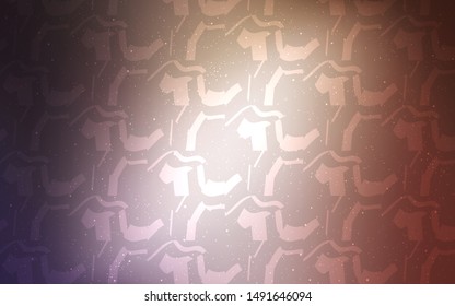 Light Purple, Pink vector pattern with lines. Modern gradient abstract illustration with bandy lines. Template for cell phone screens.