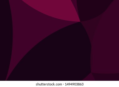 Light Purple, Pink vector pattern with lines, ovals. Shining illustration, which consist of blurred lines, circles. Brand new design for your ads, poster, banner.