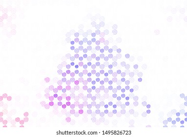 Light Purple, Pink vector pattern with bent lines. A sample with colorful lines, shapes. Elegant pattern for a brand book.