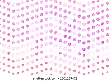 Light Purple, Pink vector pattern with wry lines. An elegant bright illustration with gradient. Brand new design for your ads, poster, banner.