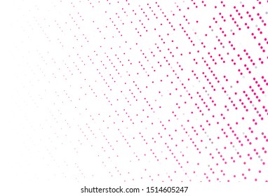 Light Purple, Pink vector pattern with spheres. Modern abstract illustration with colorful water drops. Pattern for ads, leaflets.