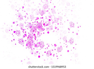 Light Purple, Pink vector pattern with random forms. Illustration with colorful gradient shapes in abstract style. Best smart design for your business.