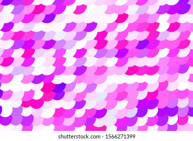 Light Purple, Pink vector pattern with spheres. Modern abstract illustration with colorful water drops. Pattern for futuristic ad, booklets.