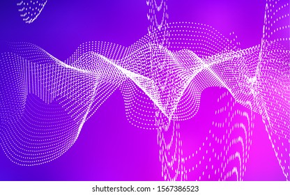 Light Purple, Pink vector pattern with spheres. Beautiful colored illustration with blurred circles in nature style. The pattern can be used for ads, leaflets of liquid.