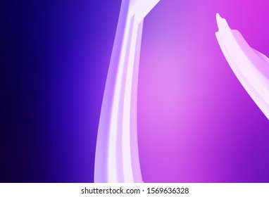 Light Purple, Pink vector pattern with lines. A circumflex abstract illustration with gradient. A completely new template for your design.