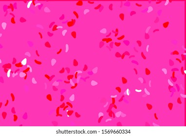 Light Purple, Pink vector pattern with chaotic shapes. Modern abstract illustration with colorful random forms. Best smart design for your business.
