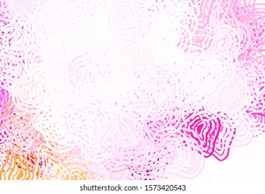 Light Purple, Pink vector pattern with random forms. Illustration with colorful gradient shapes in abstract style. Modern design for your business card.