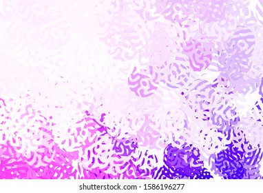 Light Purple, Pink vector pattern with random forms. Simple colorful illustration with abstract gradient shapes. Background for a cell phone.