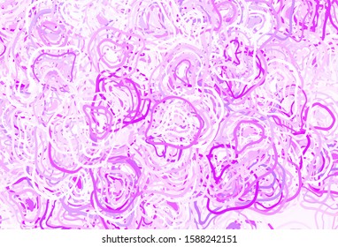 Light Purple, Pink vector pattern with random forms. Modern abstract illustration with colorful random forms. Elegant design for wallpapers.
