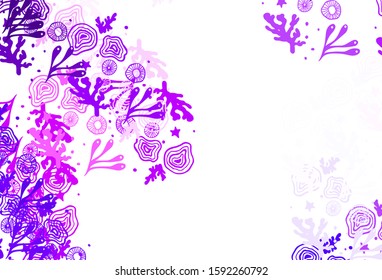 Light Purple, Pink vector pattern with random forms. Colorful chaotic forms with gradient in modern style. Simple design for your web site.