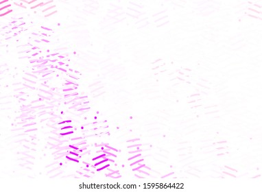 Light Purple, Pink vector pattern with sharp lines. Modern geometrical abstract illustration with Lines. Pattern for ads, posters, banners.