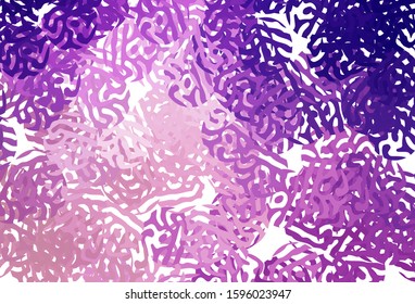 Light Purple, Pink vector pattern with random forms. Modern abstract illustration with colorful random forms. Best smart design for your business.