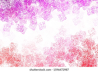 Light Purple, Pink vector pattern with random forms. Modern abstract illustration with colorful random forms. Modern design for your business card.