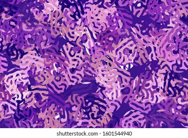 Light Purple, Pink vector pattern with random forms. Modern abstract illustration with colorful random forms. Best smart design for your business.