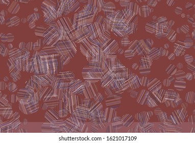 Light Purple, Pink vector pattern with spheres. Blurred decorative design in abstract style with bubbles. New template for your brand book.