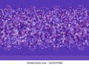 Light Purple, Pink vector pattern with spheres. Illustration with set of shining colorful abstract circles. Design for your business advert.