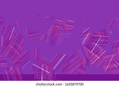 Light Purple, Pink vector pattern with spheres. Blurred bubbles on abstract background with colorful gradient. Design for your business advert.