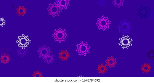 Light Purple, Pink vector pattern with abstract shapes. Simple design in abstract style with gradient forms. Simple illustration for your web site.