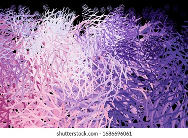 Color púrpura claro, Rastreo vectorial rosado con líneas dobladas. Ilustración colorida en estilo simple con degradado. Nueva composición para tu libro de marcas.