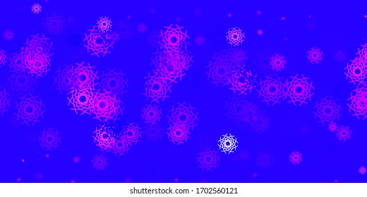 Light Purple, Pink vector pattern with abstract shapes. Illustration with colorful shapes in abstract style. Background for cell phones.