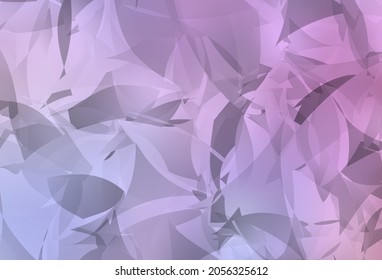 Light Purple, Pink vector pattern with random polygonals. Modern abstract illustration with colorful random forms. Best smart design for your business.