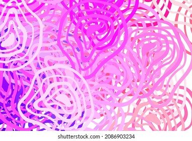 Light Purple, Pink vector pattern with random forms. Modern abstract illustration with colorful random forms. Modern design for your business card.