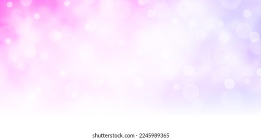 Light Purple, Pink vector pattern with circles. Glitter abstract illustration with colorful drops. Pattern for wallpapers, curtains.