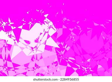 Light Purple, Pink vector pattern with abstract shapes. Modern abstract illustration with gradient random forms. Elegant design for wallpaper set.
