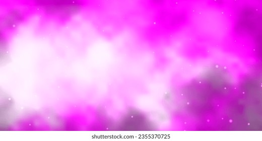 Light Purple, Pink vector pattern with abstract stars. Colorful illustration in abstract style with gradient stars. Pattern for wrapping gifts.