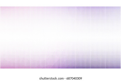 Light Purple, Pink vector pattern of geometric circle shapes. Colorful mosaic banner. Geometric background with colored disks.