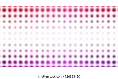 Light Purple, Pink vector pattern of geometric circle shapes. Colorful mosaic banner. Geometric background with colored disks.