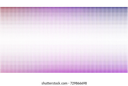 Light Purple, Pink vector pattern with colored spheres. Geometric sample of repeating circles on white background in halftone style.
