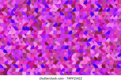 Light Purple, Pink vector pattern with colored spheres. Geometric sample of repeating circles on white background in halftone style.