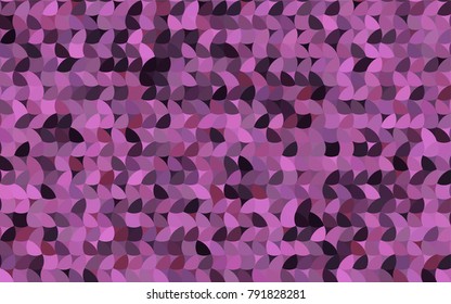 Light Purple, Pink vector pattern with colored spheres. Geometric sample of repeating circles on white background in halftone style.