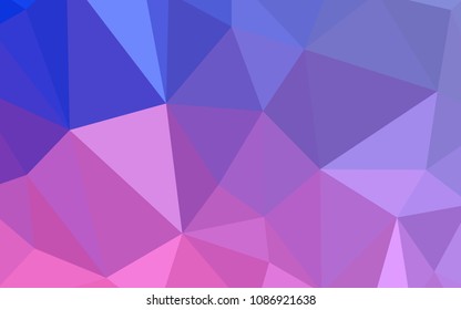 Light Purple, Pink vector polygon abstract background. Colorful abstract illustration with triangles. Brand new style for your business design.