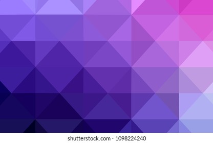 Light Purple, Pink vector polygon abstract backdrop. Creative illustration in halftone style with triangles. Brand new design for your business.