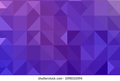 Light Purple, Pink vector polygon abstract backdrop. Creative illustration in halftone style with triangles. New template for your brand book.