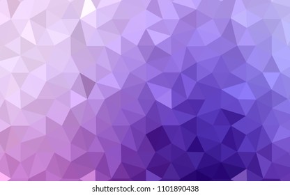 Light Purple, Pink vector polygon abstract layout. Triangular geometric sample with gradient.  A new texture for your web site.