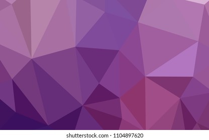 Light Purple, Pink vector polygon abstract backdrop. Modern abstract illustration with triangles. Textured pattern for your backgrounds.