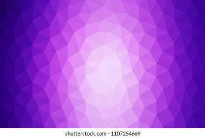 Light Purple, Pink vector polygon abstract backdrop. Modern abstract illustration with triangles. Triangular pattern for your design.