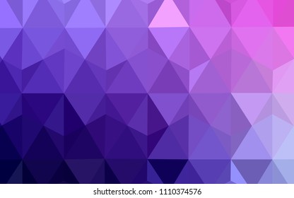 Light Purple, Pink vector polygon abstract background. Creative geometric illustration in Origami style with gradient. Polygonal design for your web site.