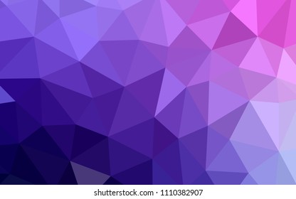 Light Purple, Pink vector polygon abstract layout. A sample with polygonal shapes. Pattern for a brand book's backdrop.