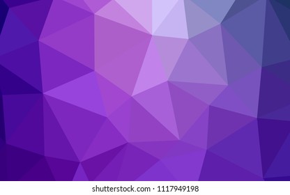 Light Purple, Pink vector polygon abstract background. Modern abstract illustration with triangles. A new texture for your web site.