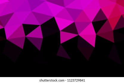 Light Purple, Pink vector polygon abstract polygon abstract. Triangular geometric sample with gradient.  Triangular pattern for your business design.
