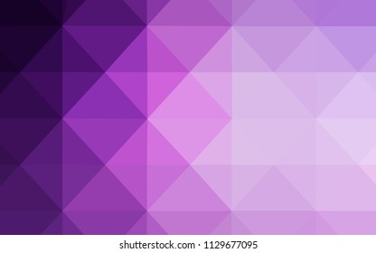 Light Purple, Pink vector polygon abstract background. Modern abstract illustration with triangles. Pattern for a brand book's backdrop.