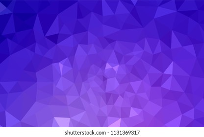 Light Purple, Pink vector polygon abstract backdrop. Triangular geometric sample with gradient.  Best triangular design for your business.