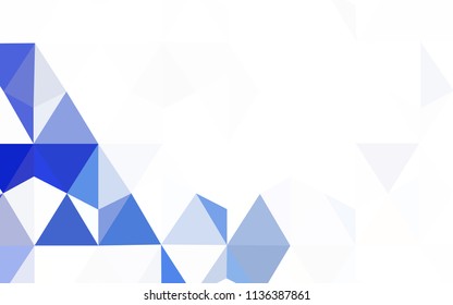 Light Purple, Pink vector polygon abstract background. Glitter abstract illustration with an elegant triangles. A completely new design for your leaflet.