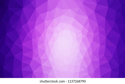 Light Purple, Pink vector polygon abstract background. Polygonal abstract illustration with gradient. Brand new style for your business design.